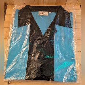 Cruising Blue and Black Bowling Shirt Size XL